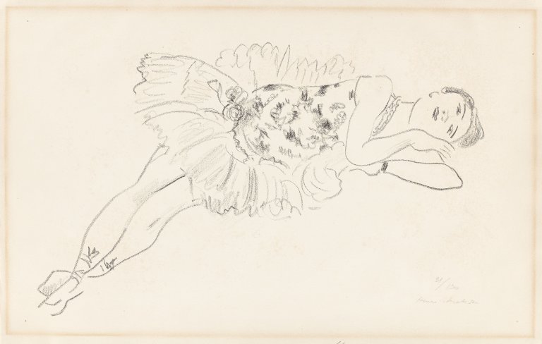 Auf diesem Bild ist das folgende Kunstwerk zu sehen: Henri Matisse. Aus: „Dix danseuses“. 1925/26.