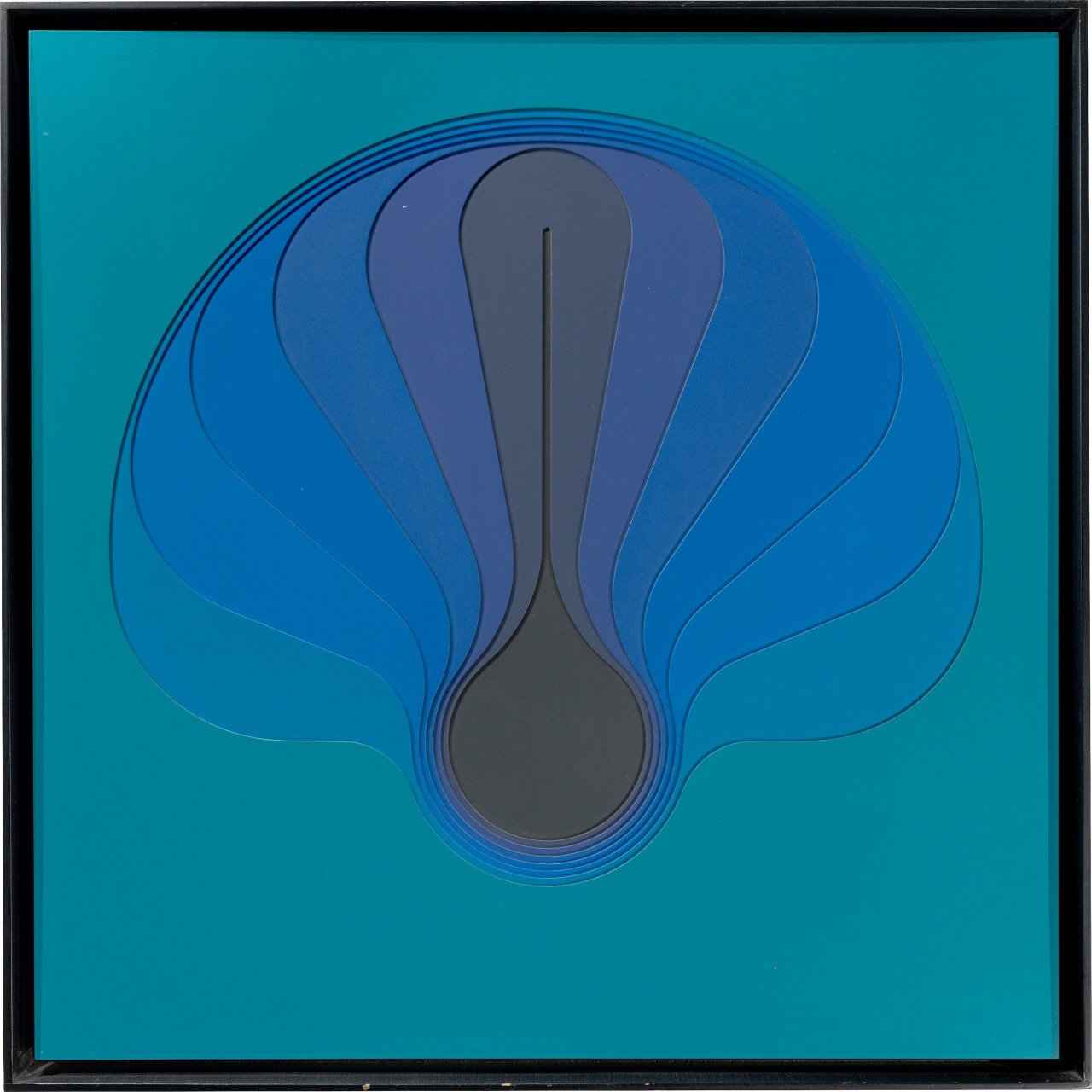 Auf diesem Bild ist das folgende Kunstwerk zu sehen: Karl Gerstner. „Color Sound St. Jacques 2A Extra Version“. 1975.
