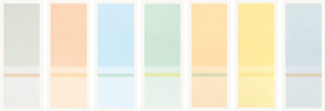 This picture shows the following artwork: Antonio Calderara. „Orizzonte“. 1971.