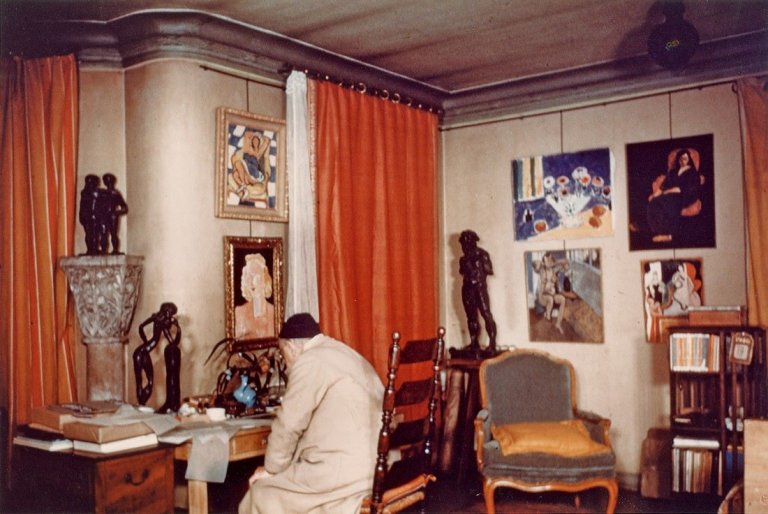 Auf diesem Bild ist das folgende Kunstwerk zu sehen: Gisèle Freund. Henri Matisse, Paris. 1948.