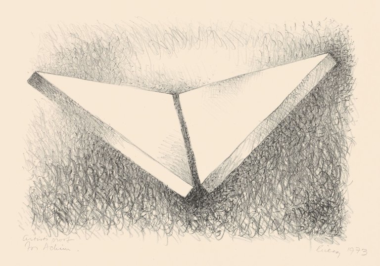 Auf diesem Bild ist das folgende Kunstwerk zu sehen: George Rickey. Ohne Titel. 1973.