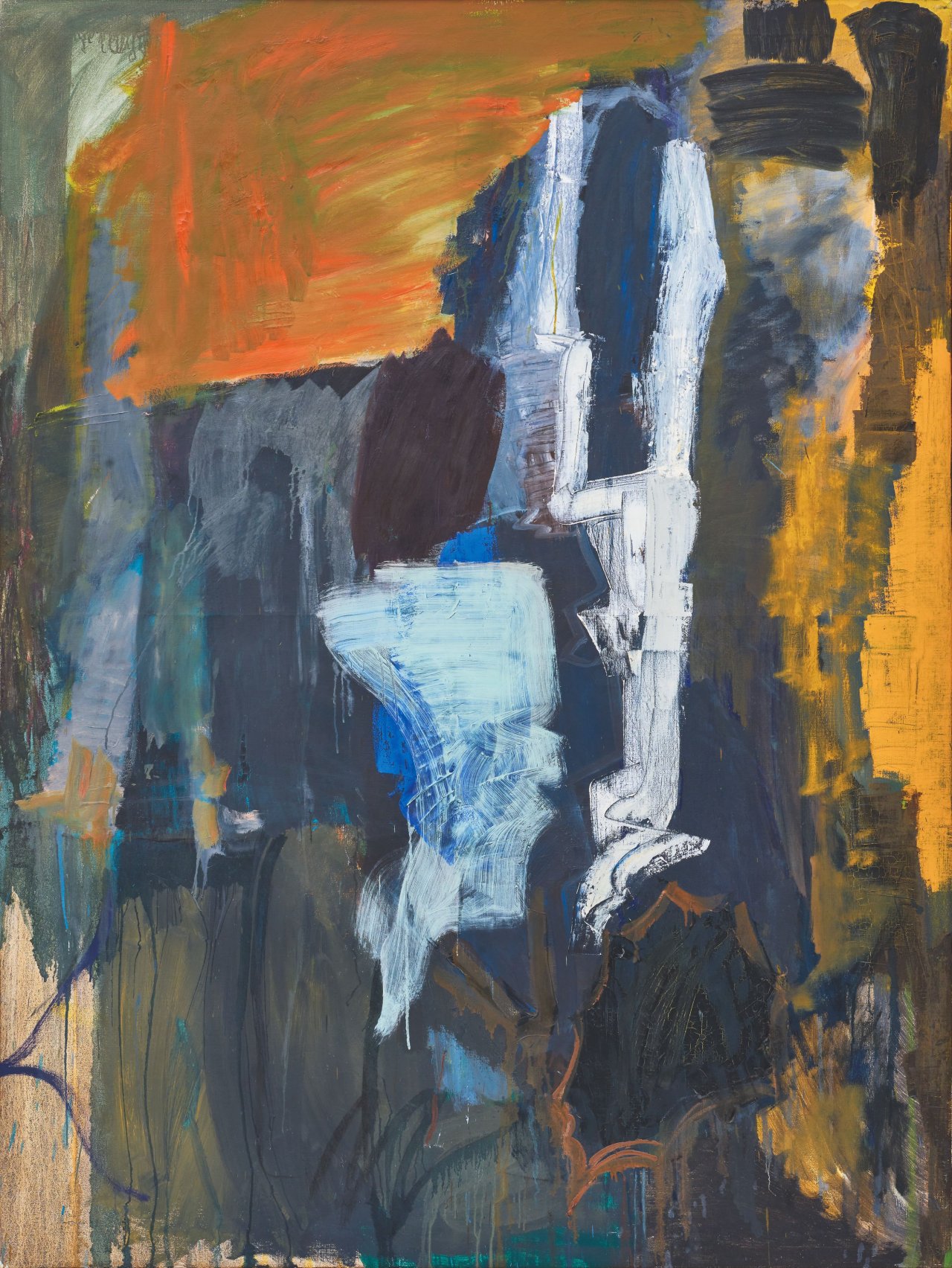This picture shows the following artwork: Per Kirkeby. ”Gegen Abend I (Towards Evening I)”. 1984.
