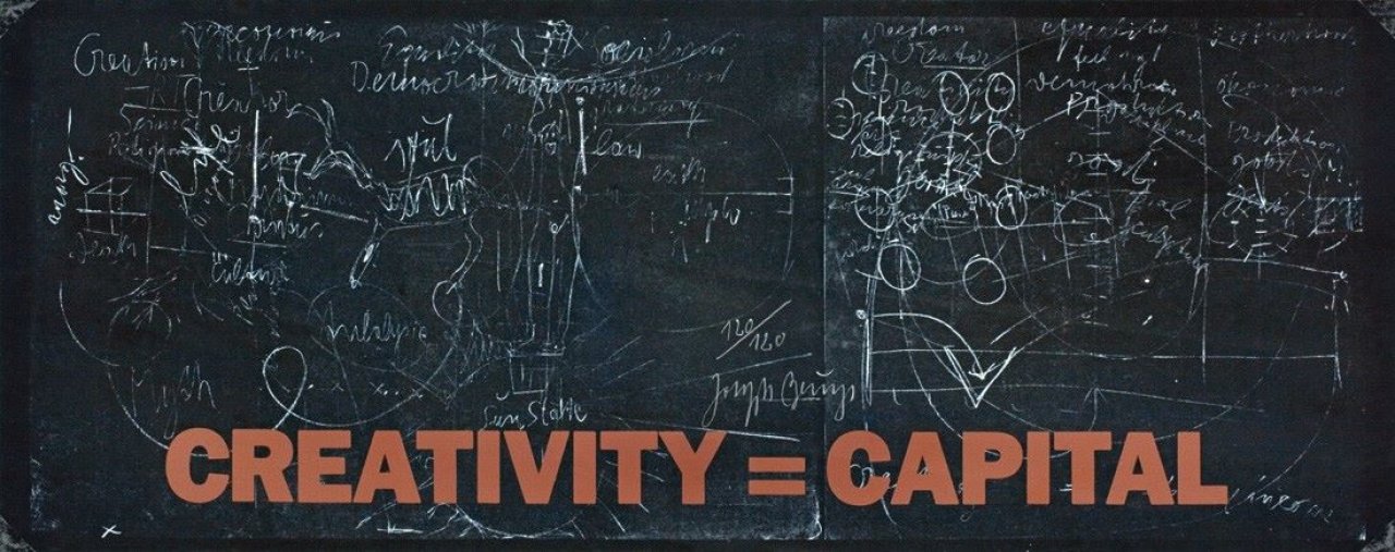 Auf diesem Bild ist das folgende Kunstwerk zu sehen: Joseph Beuys. „New York Subway Poster“. 1983.