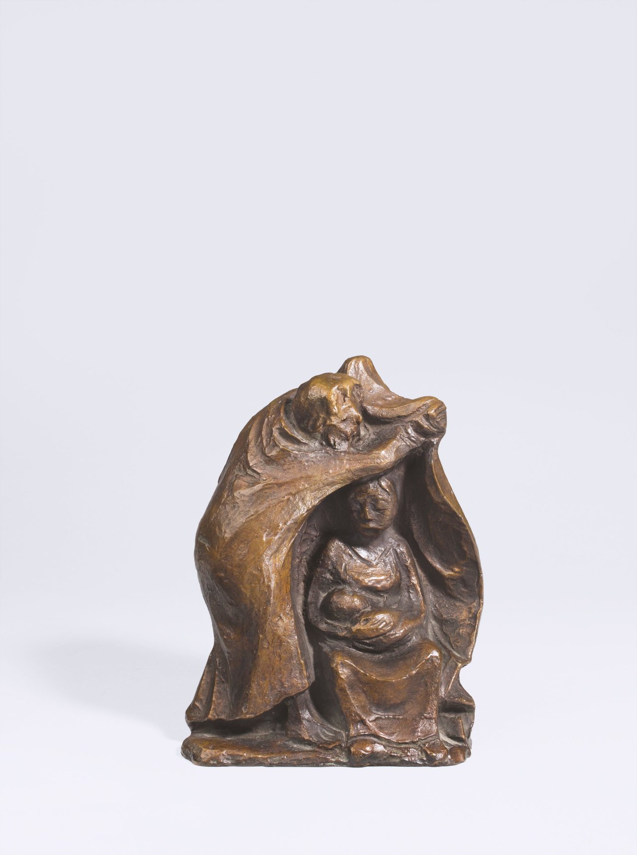 Auf diesem Bild ist das folgende Kunstwerk zu sehen: Ernst Barlach. „Ruhe auf der Flucht I“. 1921.