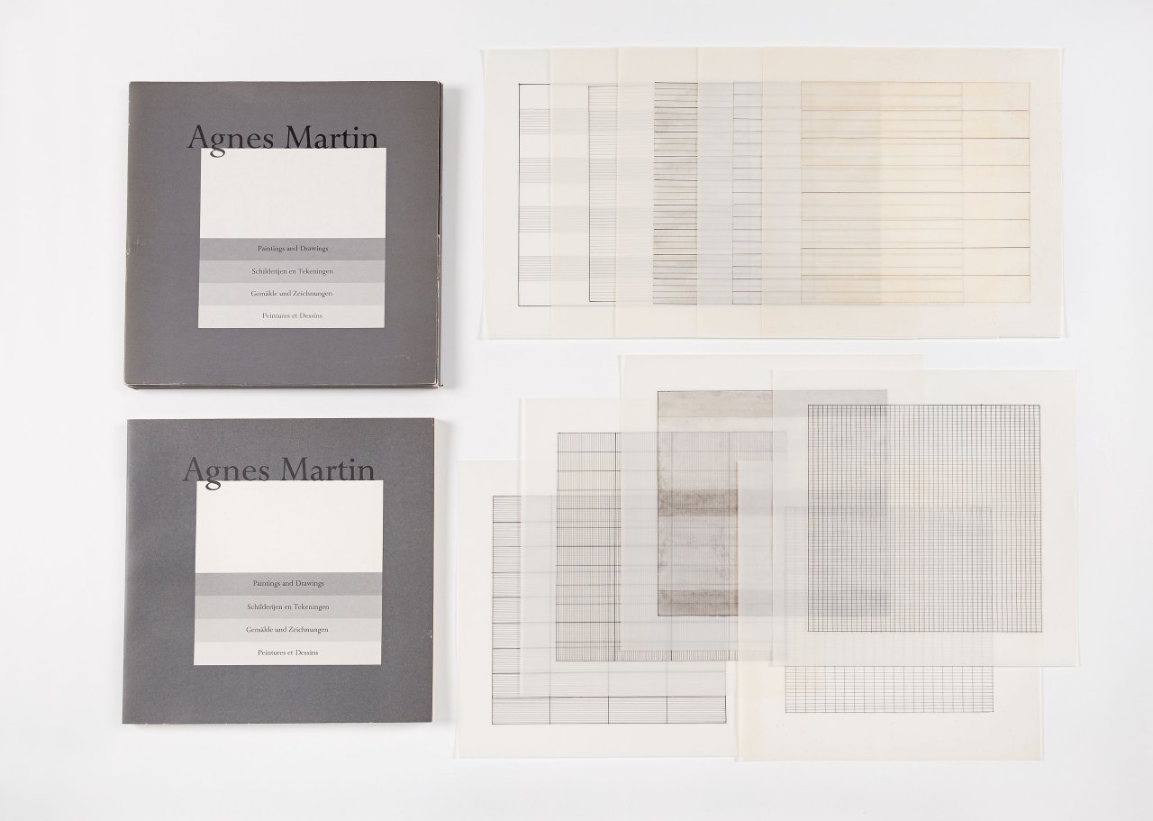 Auf diesem Bild ist das folgende Kunstwerk zu sehen: Agnes Martin. „Agnes Martin - Paintings and Drawings 1974-1990“. 1991.