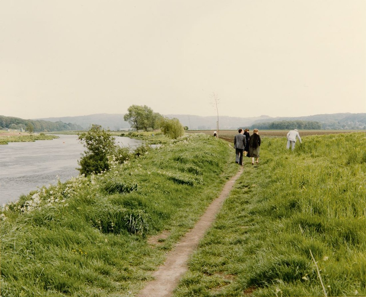 Auf diesem Bild ist das folgende Kunstwerk zu sehen: Andreas Gursky. „Ruhrspaziergang“. 1984.