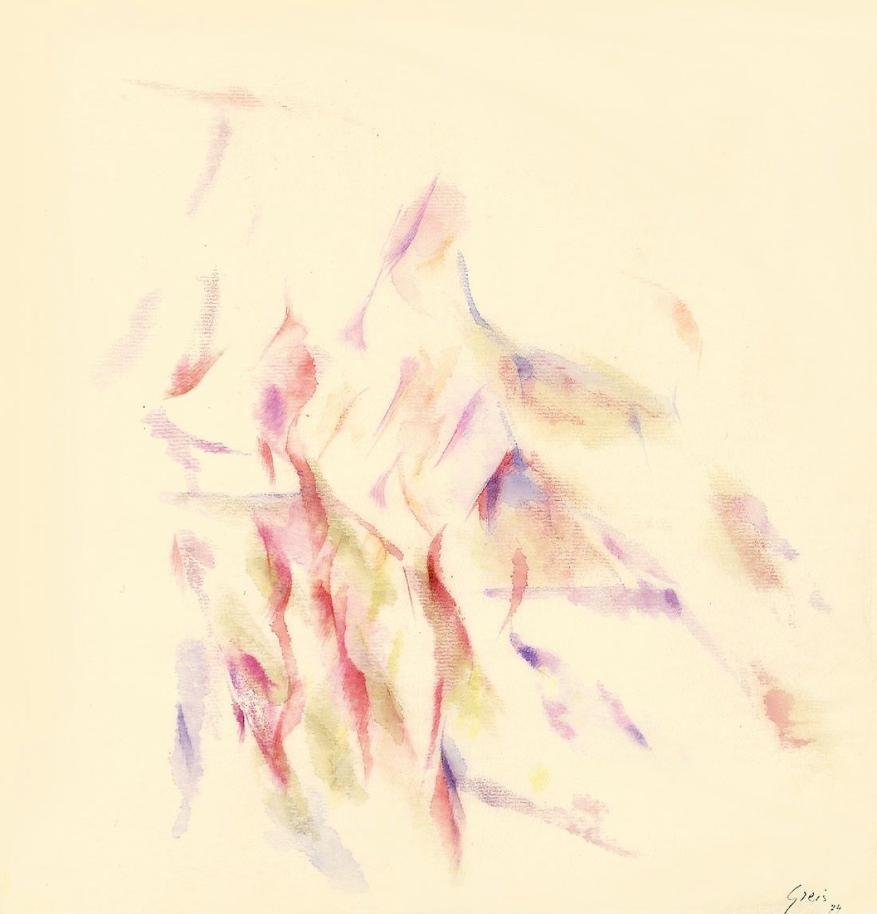 Auf diesem Bild ist das folgende Kunstwerk zu sehen: Otto Greis. Ohne Titel. 1974.