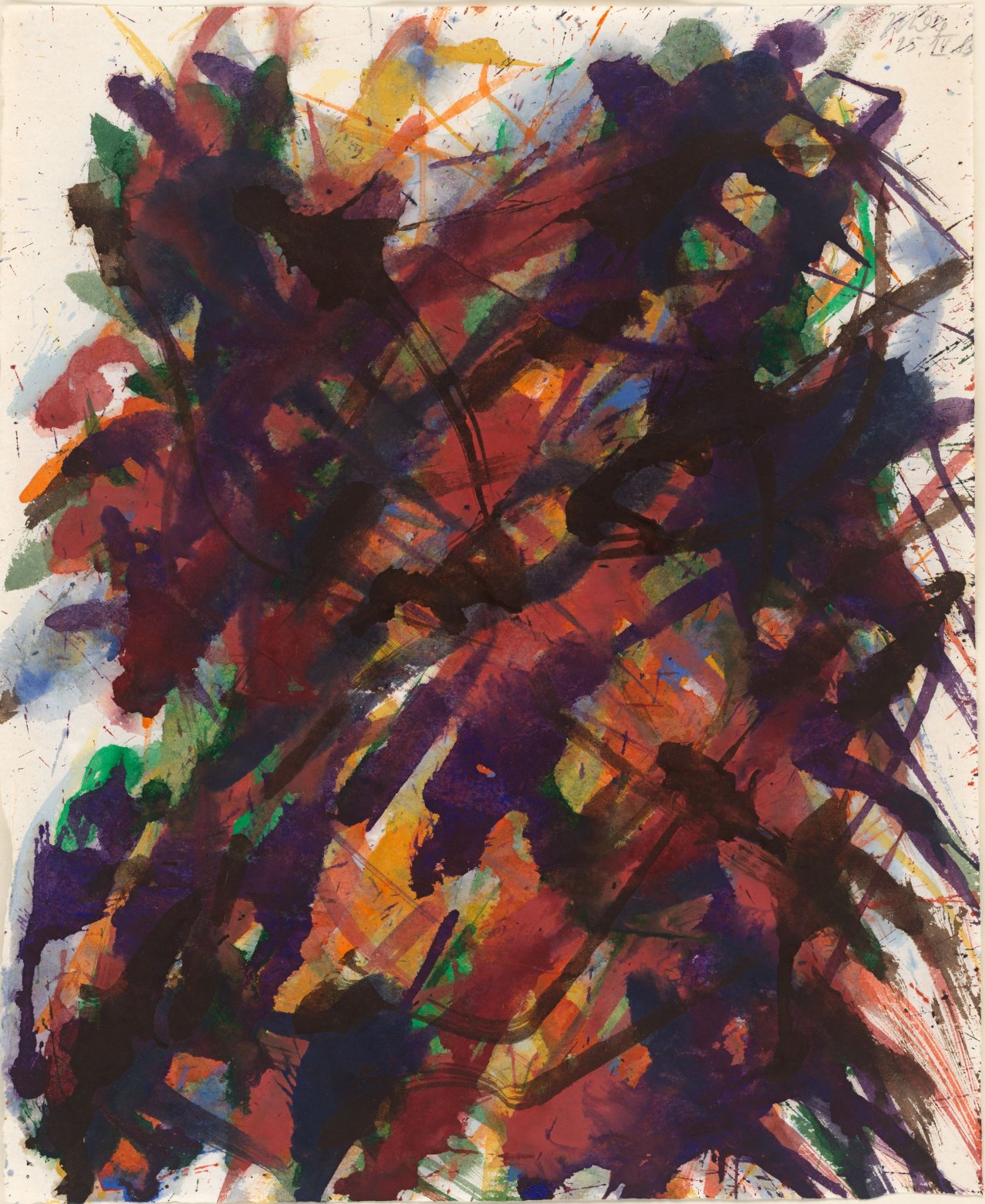 Auf diesem Bild ist das folgende Kunstwerk zu sehen: Max Uhlig. „Pflanzliche Formation“. 1983.