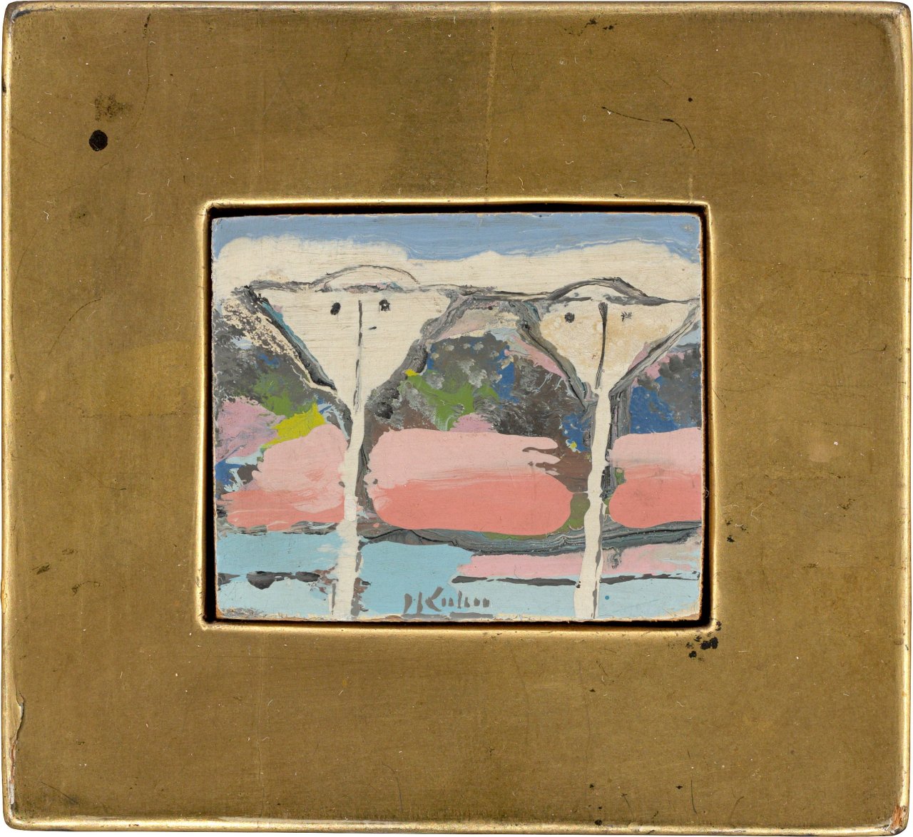 Auf diesem Bild ist das folgende Kunstwerk zu sehen: Hans Kuhn. „2 Weiße Drachen“.