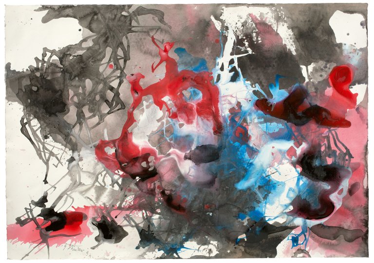Auf diesem Bild ist das folgende Kunstwerk zu sehen: Fred Thieler. Ohne Titel. 1994.