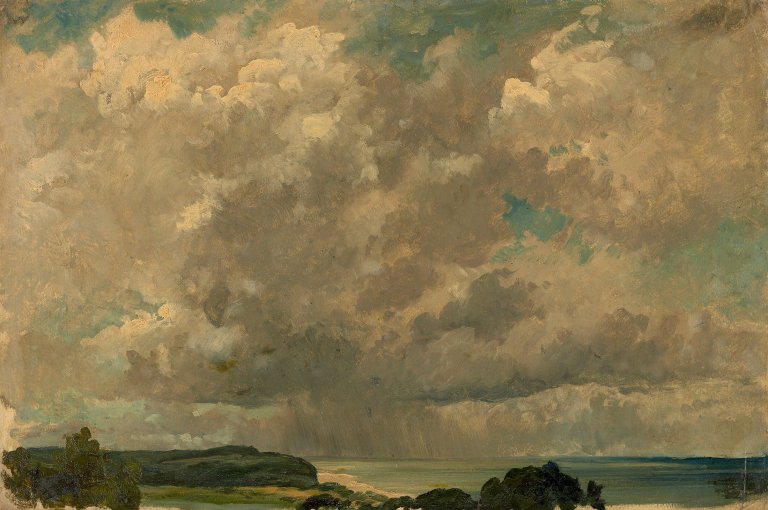 Auf diesem Bild ist das folgende Kunstwerk zu sehen: Friedrich Preller d. J.. An der Ostsee. Nach 1881.