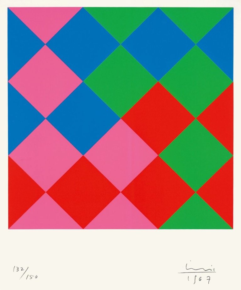 Auf diesem Bild ist das folgende Kunstwerk zu sehen: Max Bill. Ohne Titel. 1967.