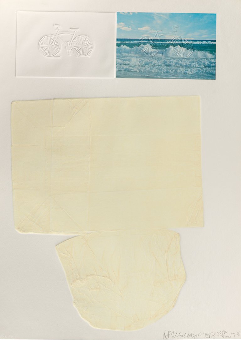 Auf diesem Bild ist das folgende Kunstwerk zu sehen: Robert Rauschenberg. „The Tramp“. 1974.