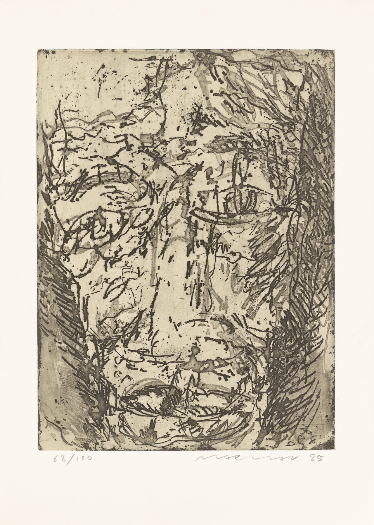 Auf diesem Bild ist das folgende Kunstwerk zu sehen:  Marwan. Kopf. 1985.