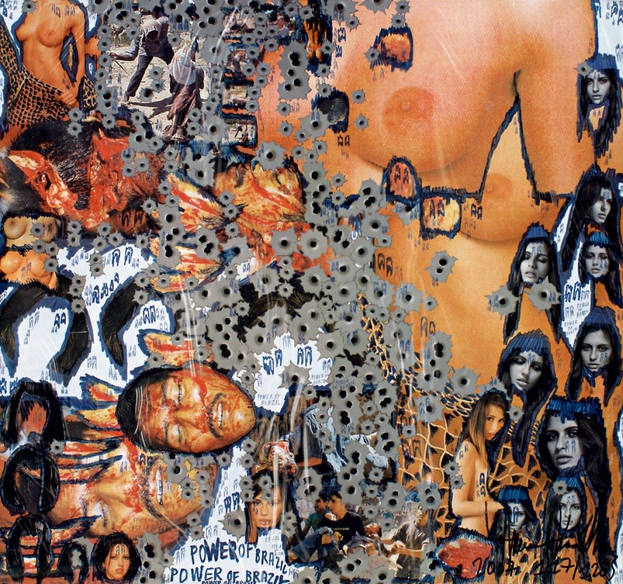 Auf diesem Bild ist das folgende Kunstwerk zu sehen: Thomas Hirschhorn. „Power of Brazil“. 2006.