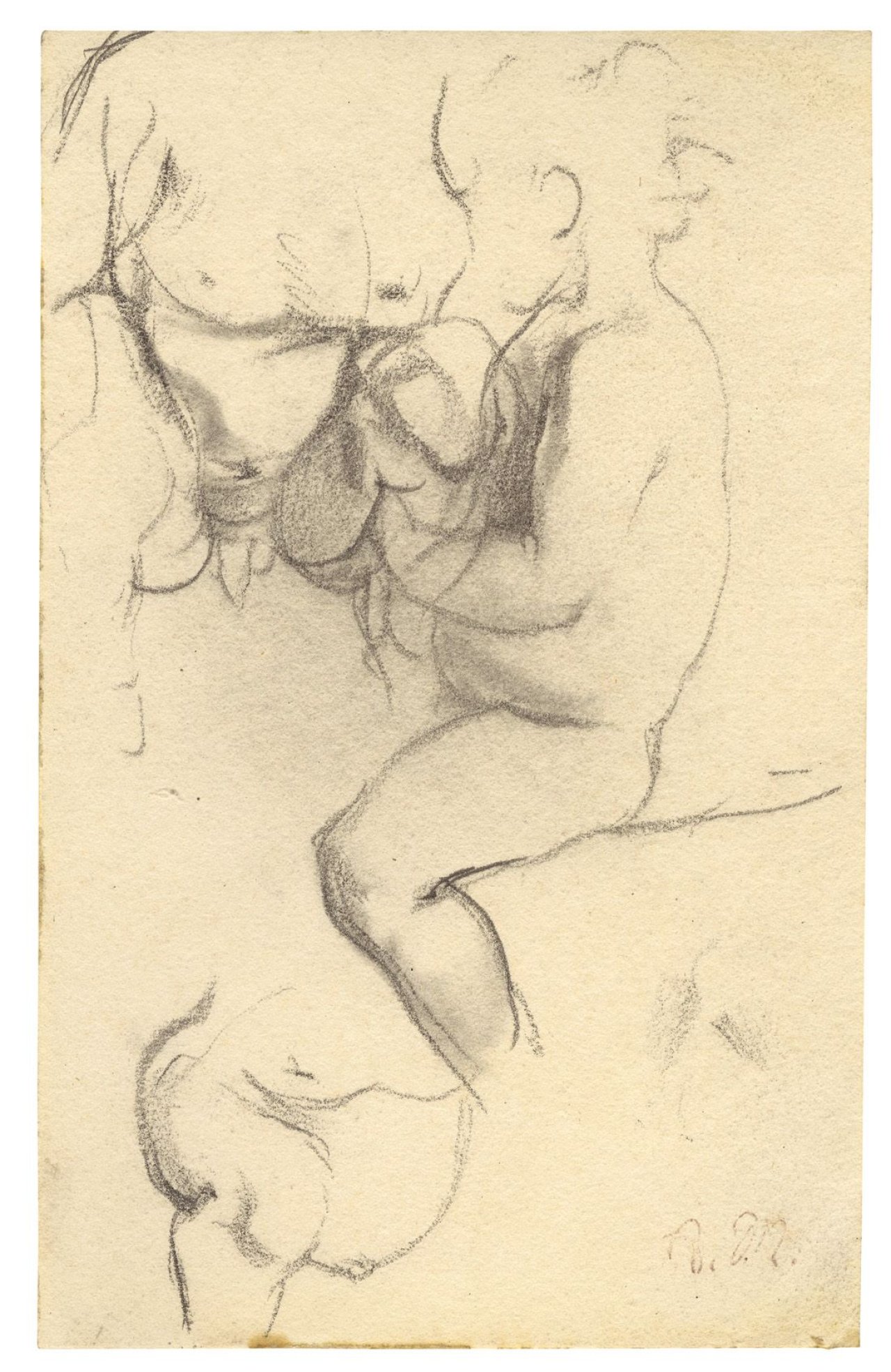 Auf diesem Bild ist das folgende Kunstwerk zu sehen: Adolph Menzel. Konvolut von sieben Skizzen.