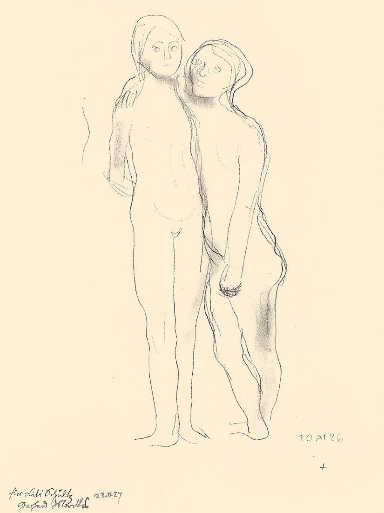 Auf diesem Bild ist das folgende Kunstwerk zu sehen: Gerhard Marcks. Paar. 1926.