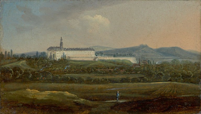 Auf diesem Bild ist das folgende Kunstwerk zu sehen: Carl Robert Kummer. Schloss Heidecksburg in Rudolstadt.
