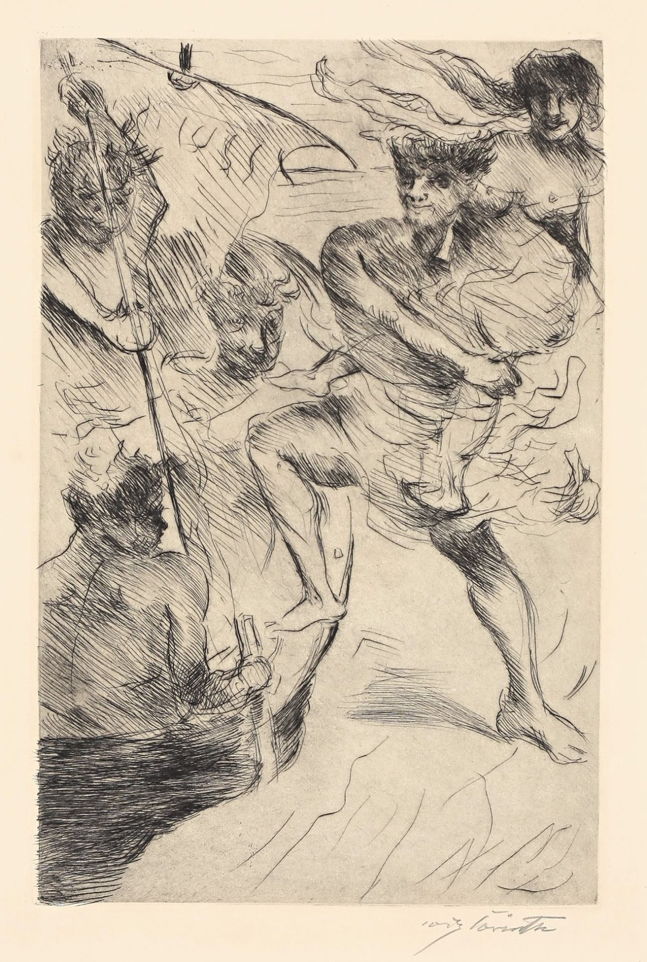 This picture shows the following artwork: Lovis Corinth. „Raub der Helena“. 1919.