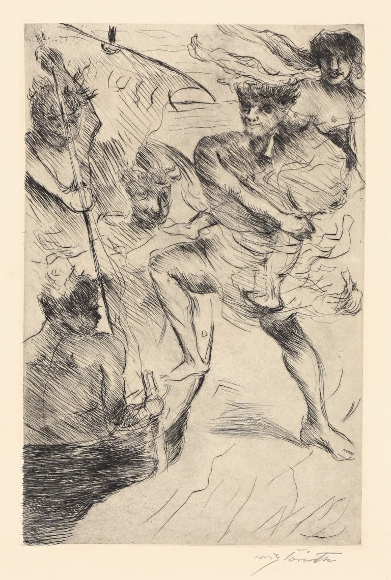 This picture shows the following artwork: Lovis Corinth. „Raub der Helena“. 1919.