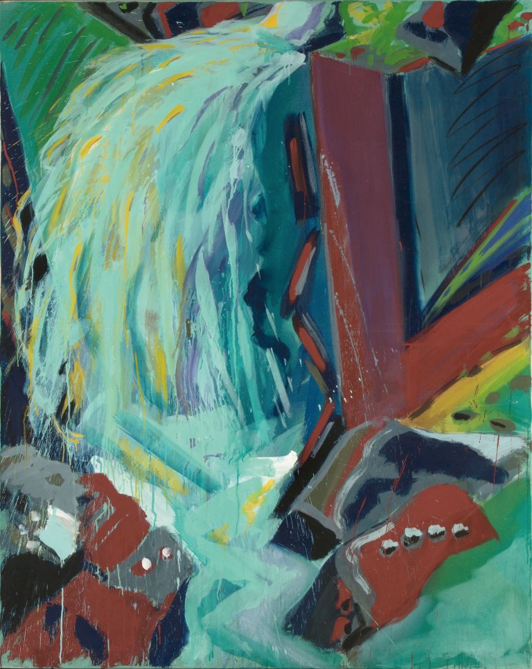 Auf diesem Bild ist das folgende Kunstwerk zu sehen: Bernd Zimmer. „Wasserfall III“. 1980.