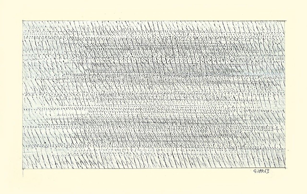 Auf diesem Bild ist das folgende Kunstwerk zu sehen: Raimund Girke. Ohne Titel. 1963.