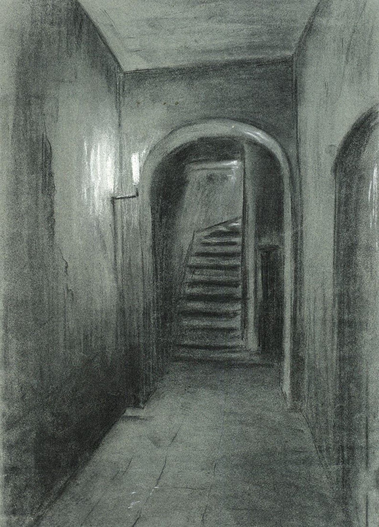 Auf diesem Bild ist das folgende Kunstwerk zu sehen: Werner Heldt. „Berliner Interieur”. Um 1946.