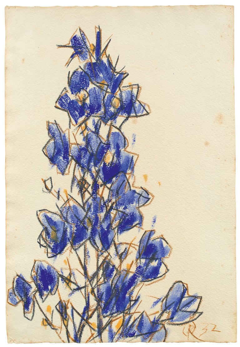 Auf diesem Bild ist das folgende Kunstwerk zu sehen: Christian Rohlfs. Lupinen. 1932.