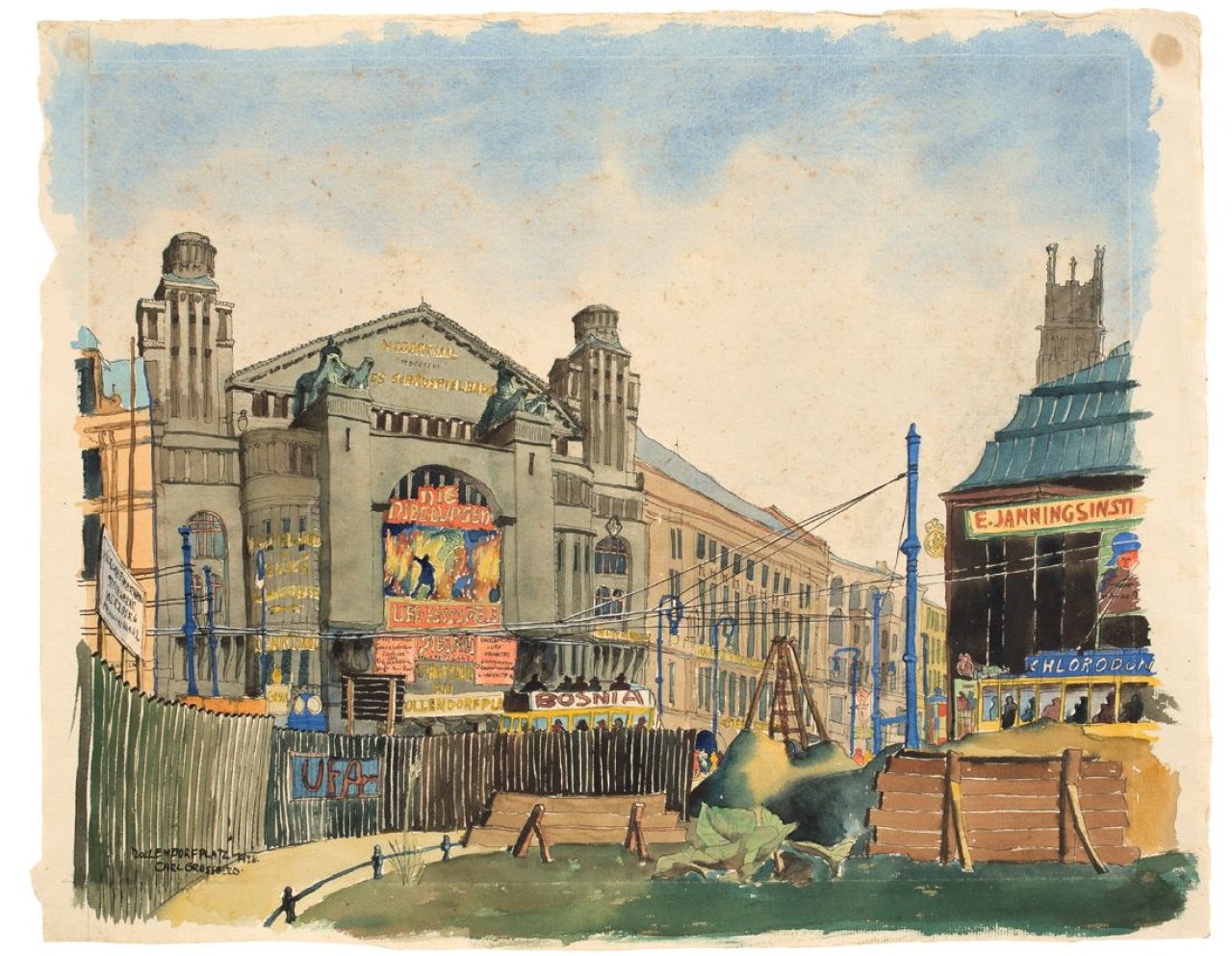 Auf diesem Bild ist das folgende Kunstwerk zu sehen: Carl Grossberg. „Nollendorfplatz“. 1926.