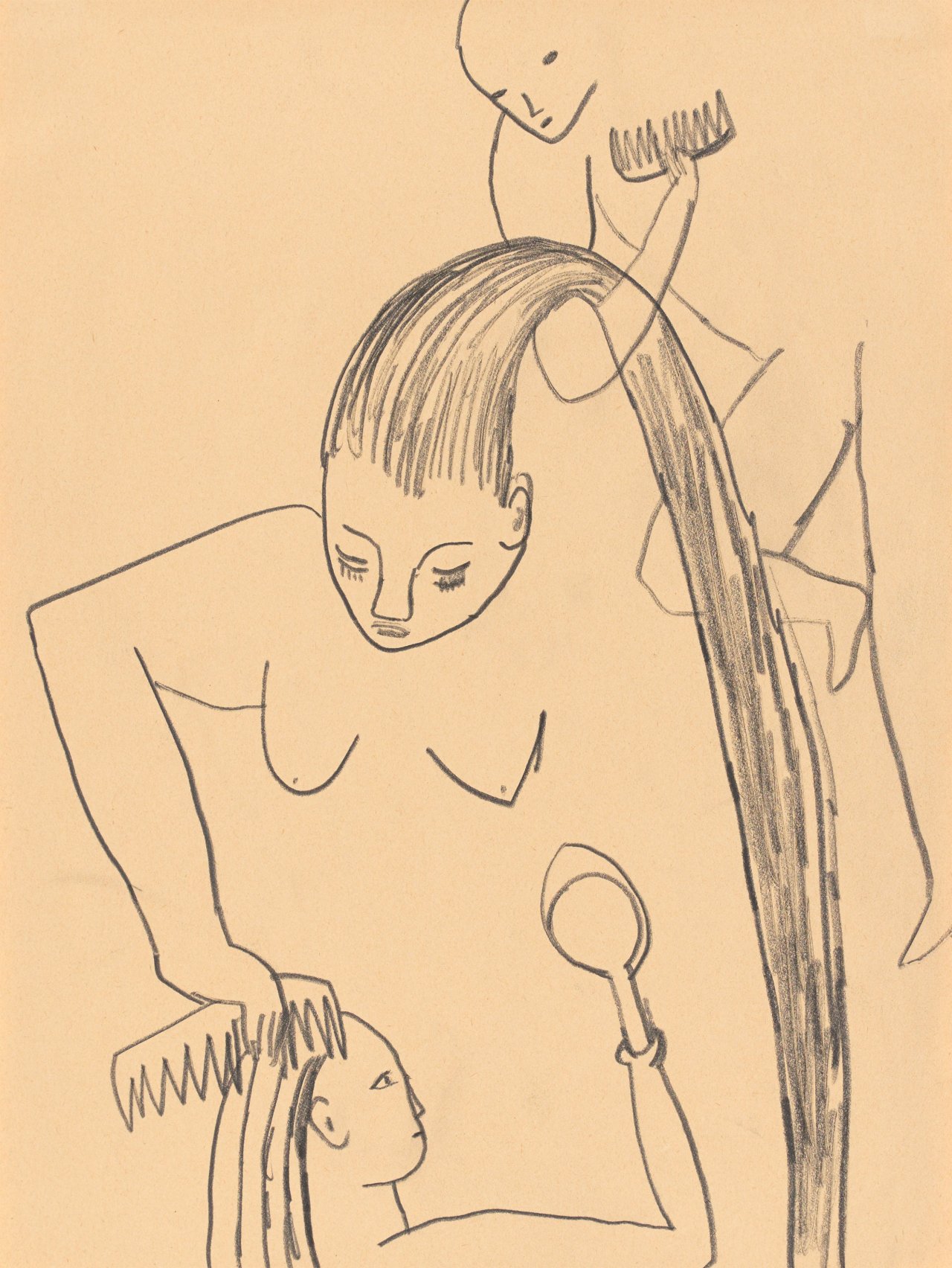 This picture shows the following artwork: Leiko Ikemura. Untitled. 1983.