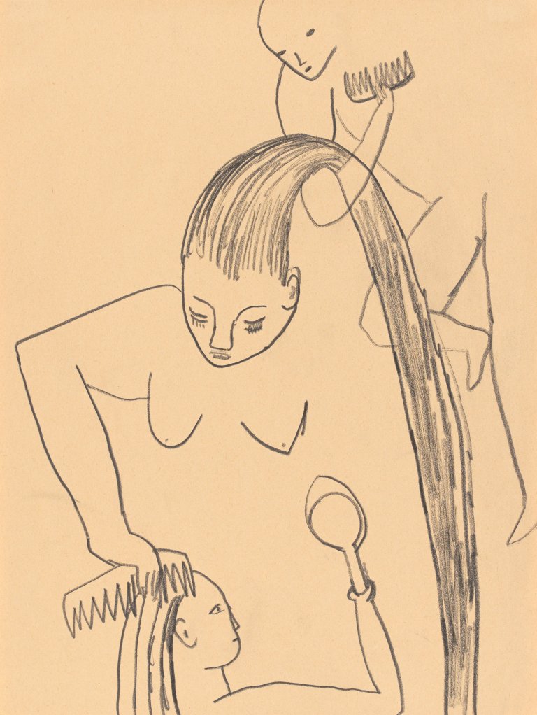 Auf diesem Bild ist das folgende Kunstwerk zu sehen: Leiko Ikemura. Ohne Titel. 1983.