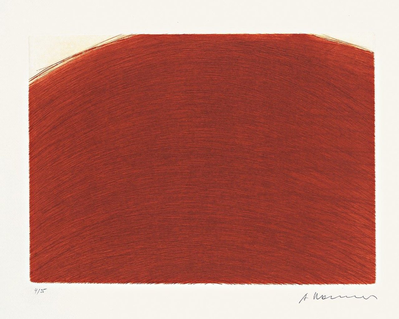 Auf diesem Bild ist das folgende Kunstwerk zu sehen: Arnulf Rainer. „Grüner Berg im Herbst“. 1972/79.