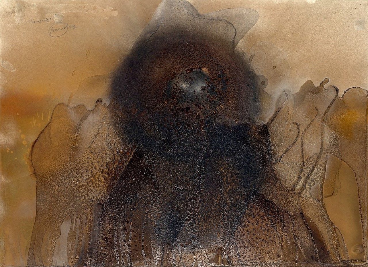 This picture shows the following artwork: Otto Piene. „Honigauge“. 1987.