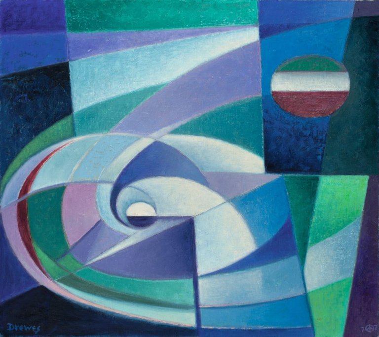 Auf diesem Bild ist das folgende Kunstwerk zu sehen: Werner Drewes. Starlight. 1977.