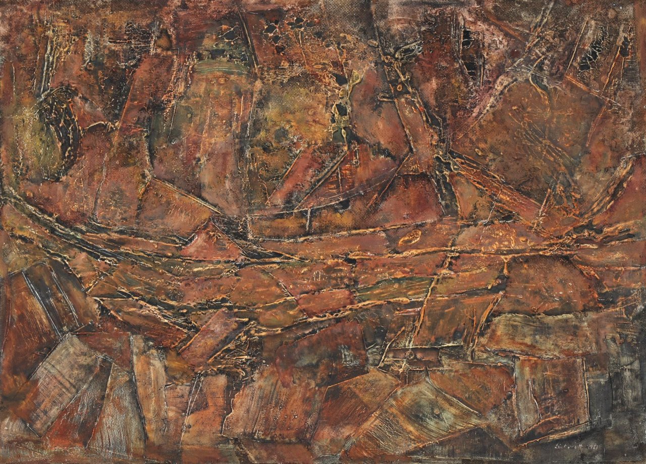 Auf diesem Bild ist das folgende Kunstwerk zu sehen: Jupp Lückeroth. „Gewachsenes Gestein“. 1953.