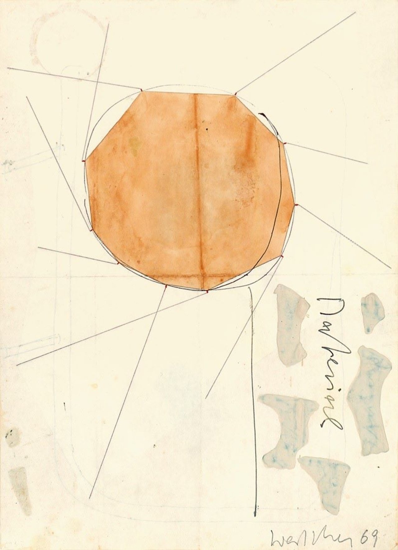 Auf diesem Bild ist das folgende Kunstwerk zu sehen: Franz Erhard Walther. „Material“. 1969.