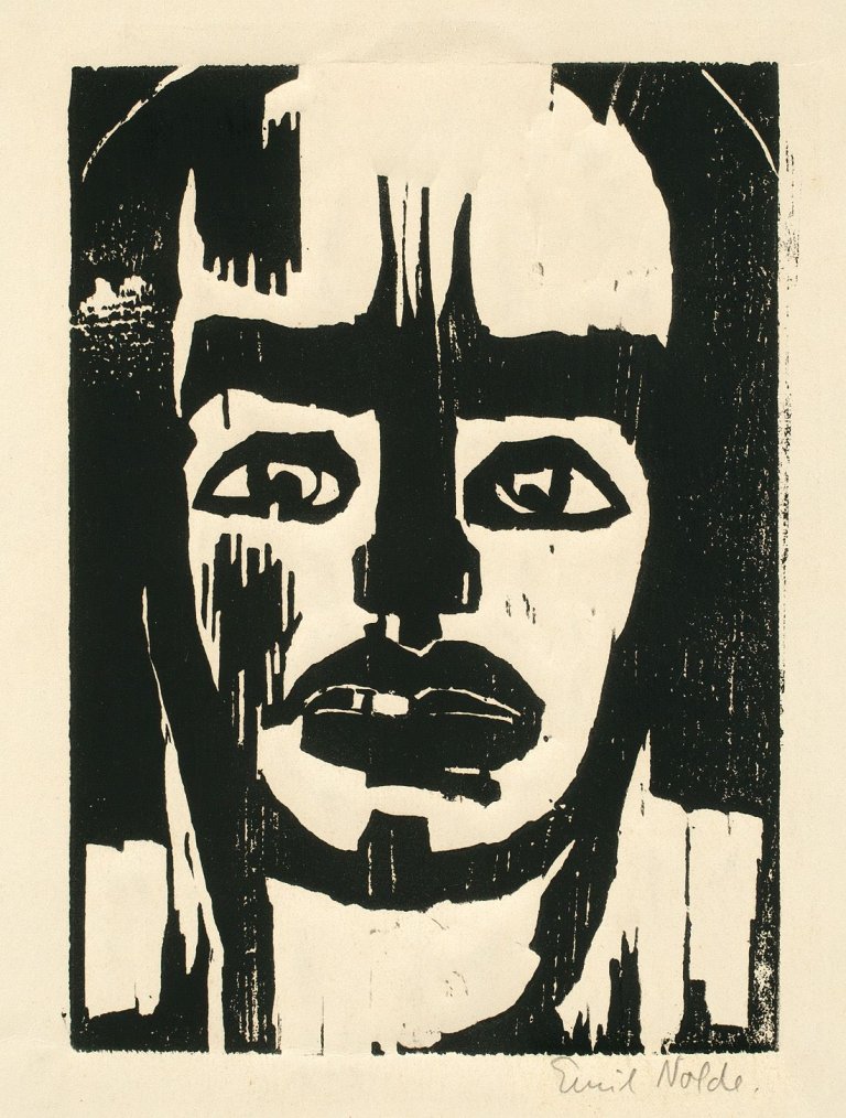 This picture shows the following artwork: Emil Nolde. „Kämpfer“. 1917.