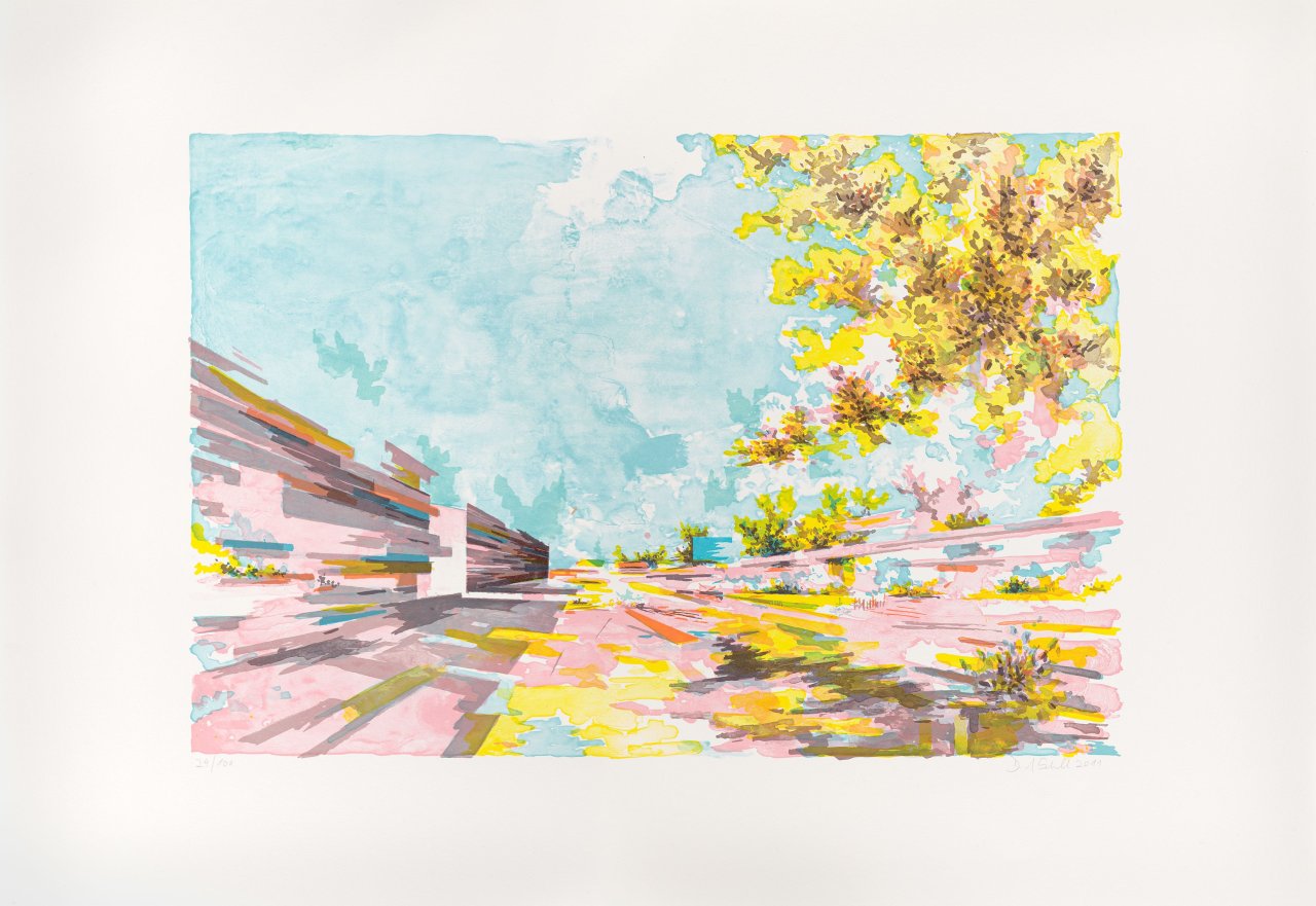Auf diesem Bild ist das folgende Kunstwerk zu sehen: David Schnell. Autobahn. 2011.