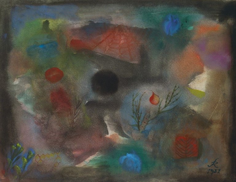 Auf diesem Bild ist das folgende Kunstwerk zu sehen: Hans Reichel. Ohne Titel. 1951.