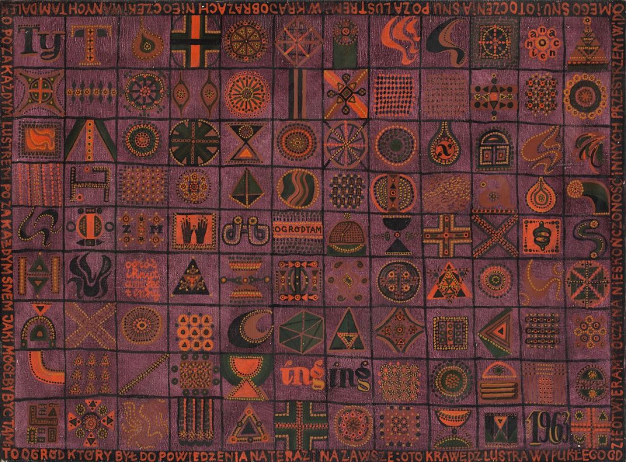 Auf diesem Bild ist das folgende Kunstwerk zu sehen: Zbigniew Makowski. Ohne Titel. 1963.