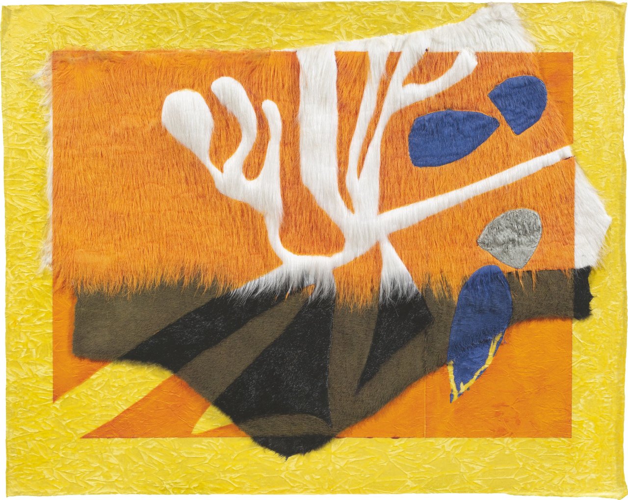 Auf diesem Bild ist das folgende Kunstwerk zu sehen: Jessica Stockholder. Ohne Titel. 2001.