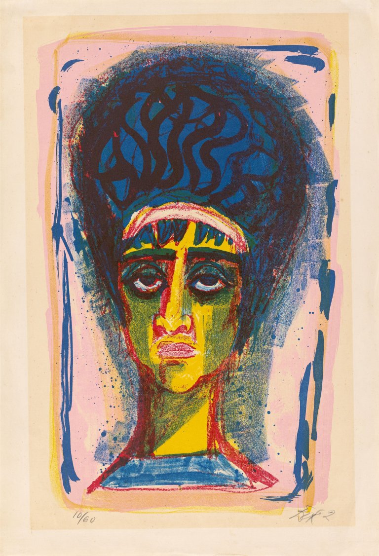 Auf diesem Bild ist das folgende Kunstwerk zu sehen: Otto Dix. „Römerin“. 1962.