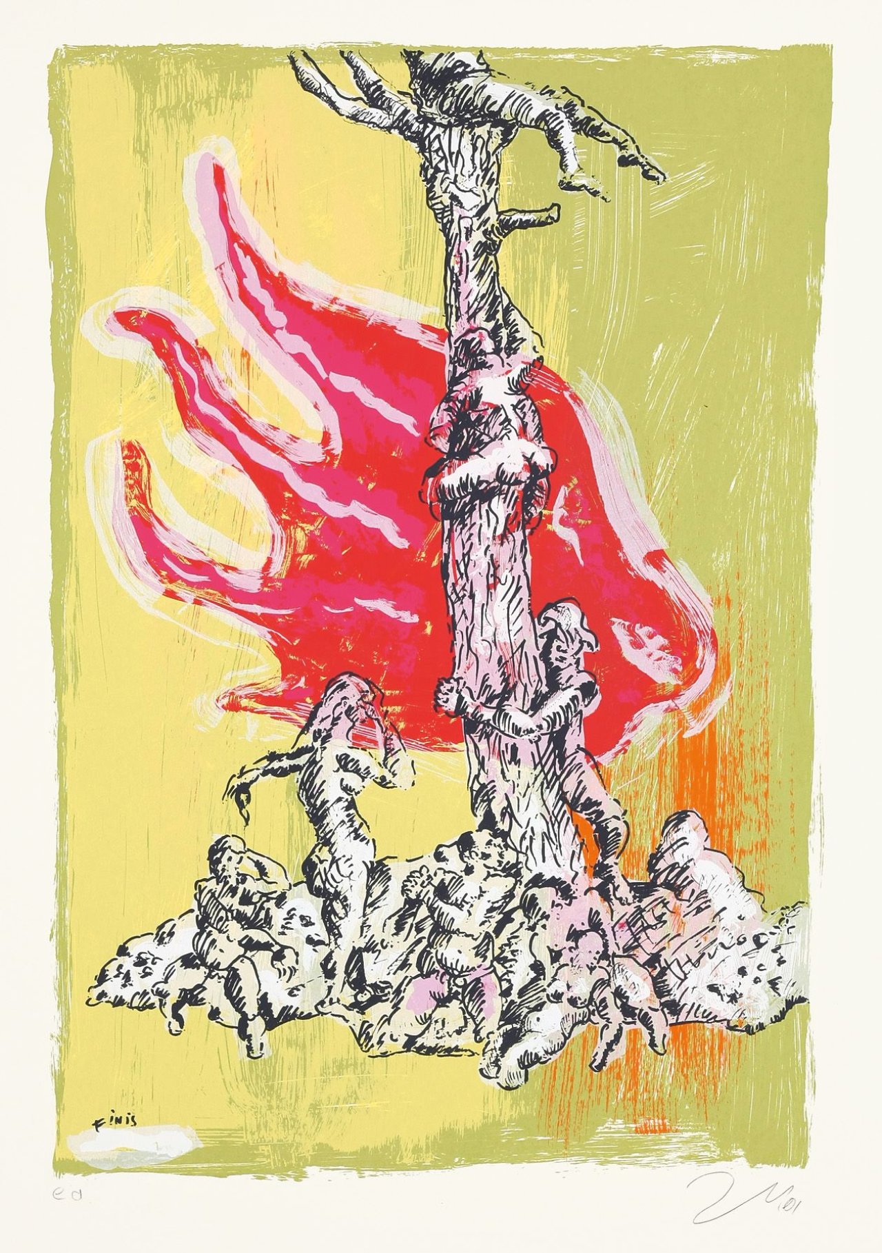 This picture shows the following artwork: Jörg Immendorff. „Sintflut“. 2001.