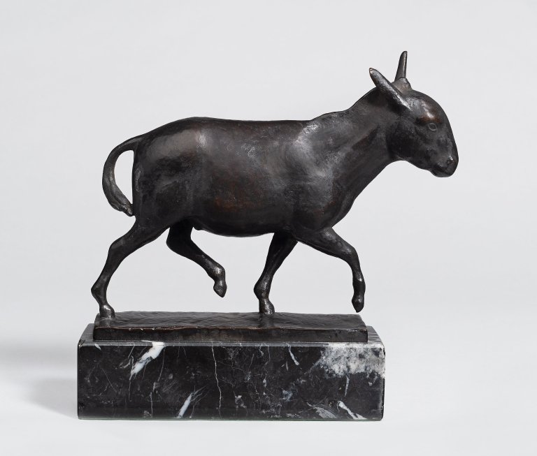 This picture shows the following artwork: August Gaul. ”Trabender Esel”. 1911.