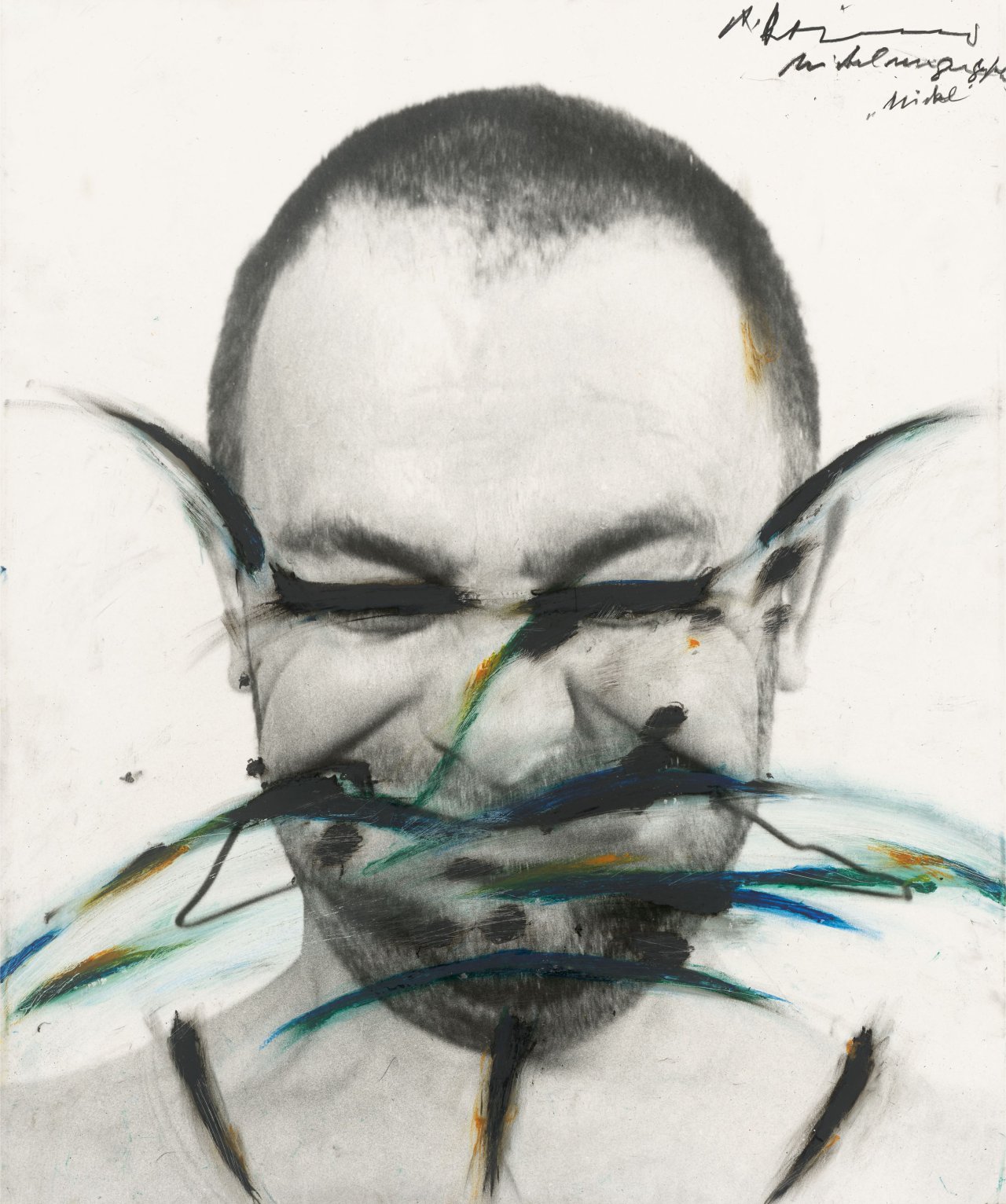 Auf diesem Bild ist das folgende Kunstwerk zu sehen: Arnulf Rainer. Ohne Titel. 1970er-Jahre.