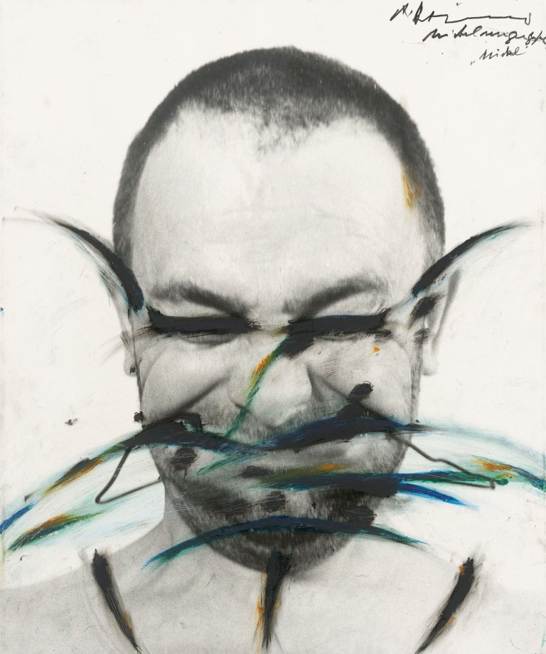 Auf diesem Bild ist das folgende Kunstwerk zu sehen: Arnulf Rainer. Ohne Titel. 1970er-Jahre.