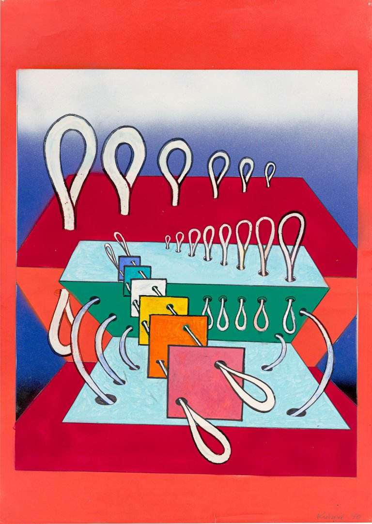 Auf diesem Bild ist das folgende Kunstwerk zu sehen: Ulrich Knispel. Ohne Titel. 1970.
