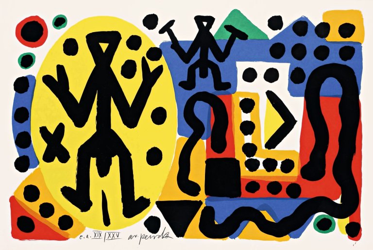 Auf diesem Bild ist das folgende Kunstwerk zu sehen: A.R. Penck. Ohne Titel.