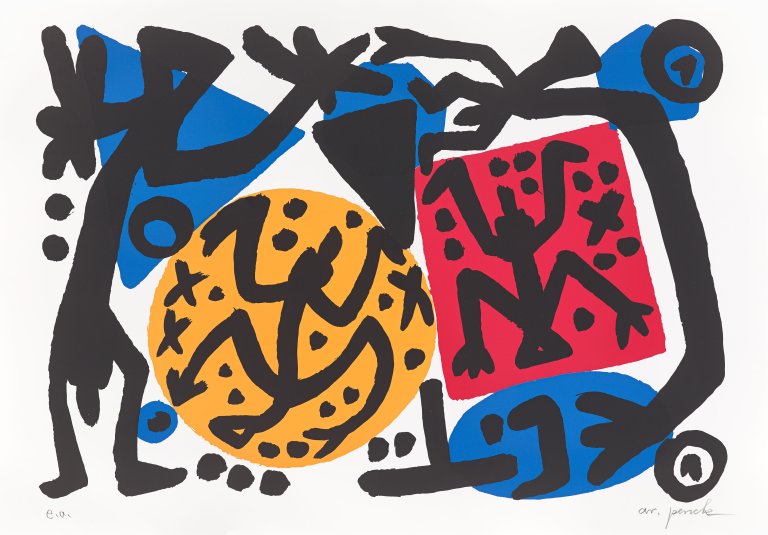 Auf diesem Bild ist das folgende Kunstwerk zu sehen: A.R. Penck. „Perry Rhodan I“. 1996.