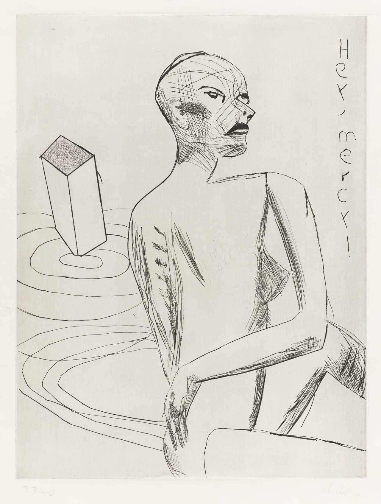 Auf diesem Bild ist das folgende Kunstwerk zu sehen: Albert Oehlen. „Hey Mercy“.